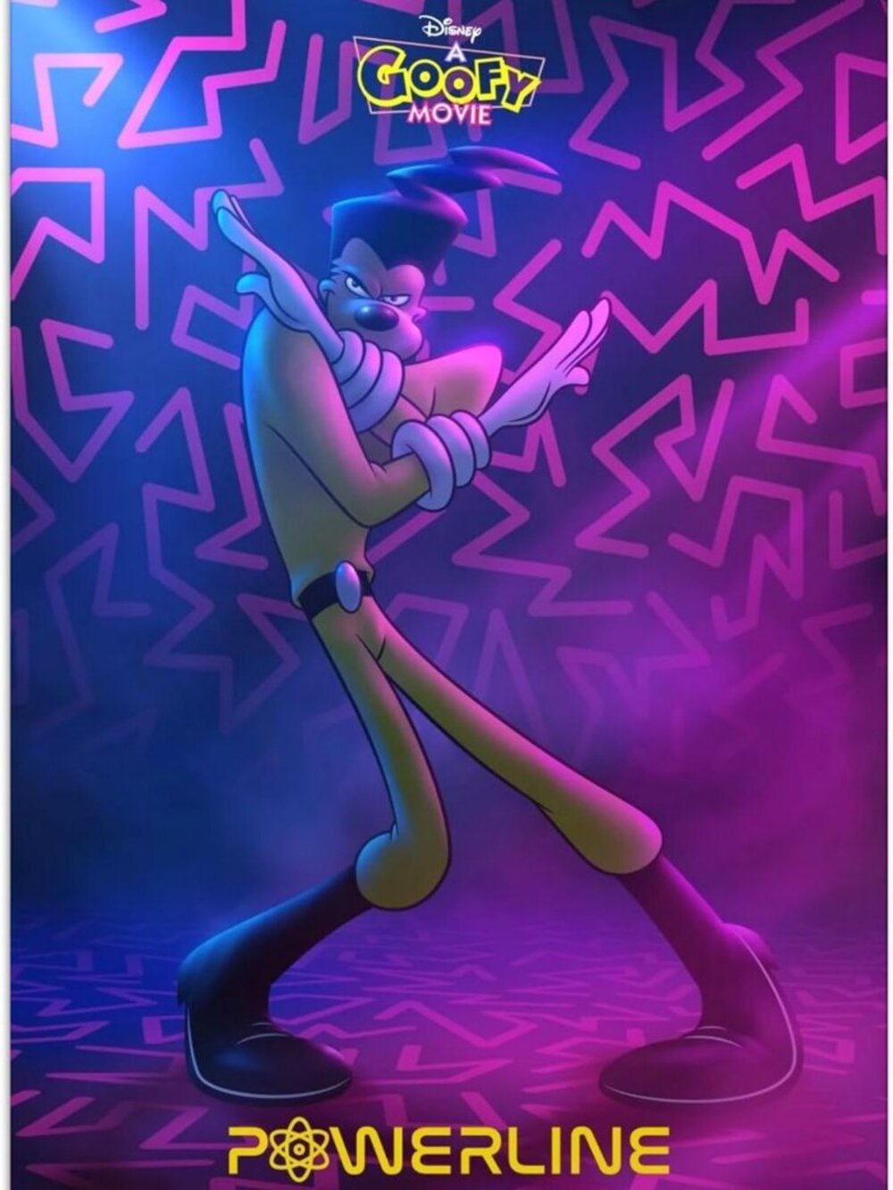 Goofy Movie Metal Wall Art - Powerline Poster, Disney Decor for Home & Office